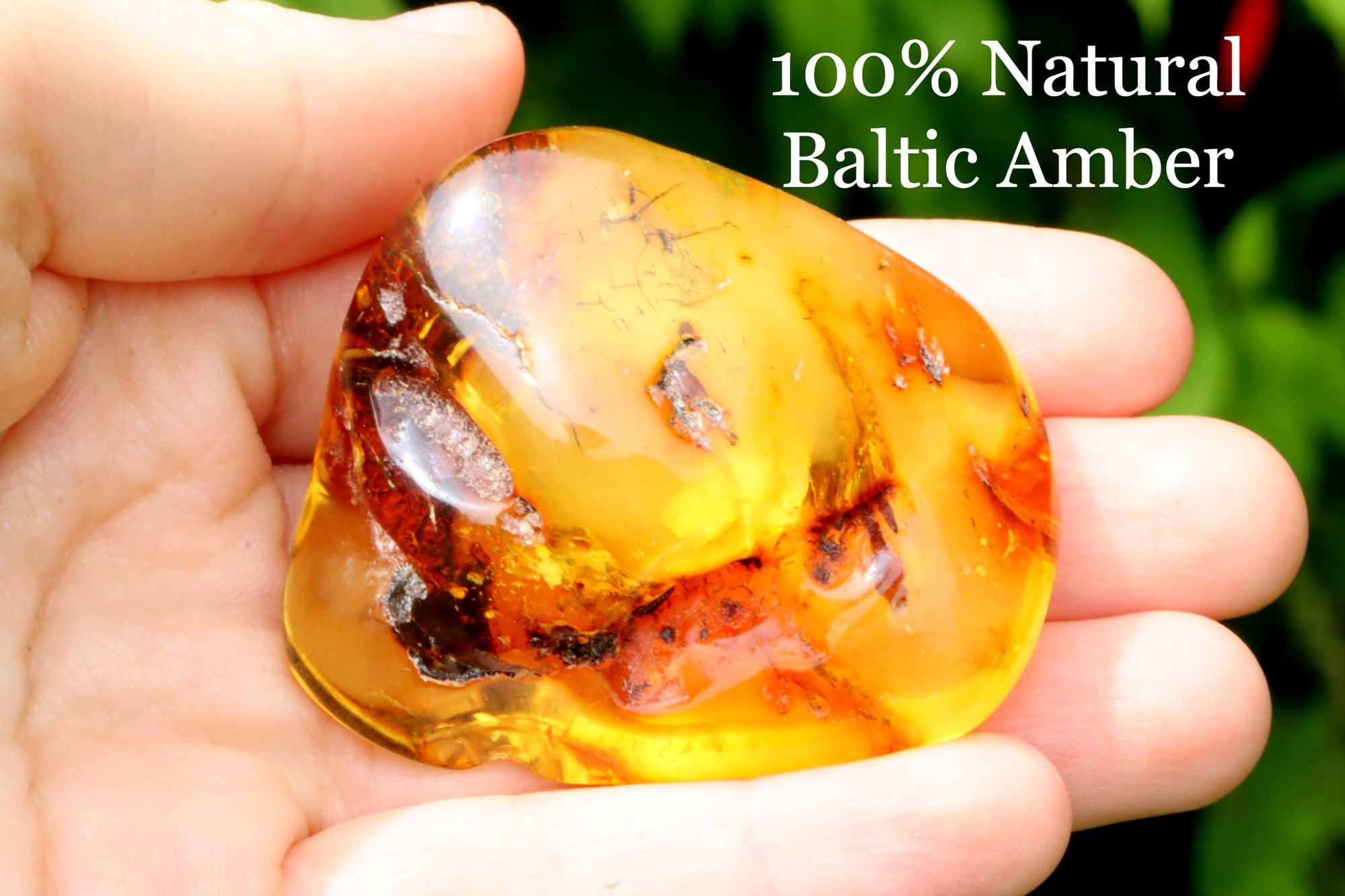 Healing Energy Amber Gemstone Natural Amber for Protection and Luck