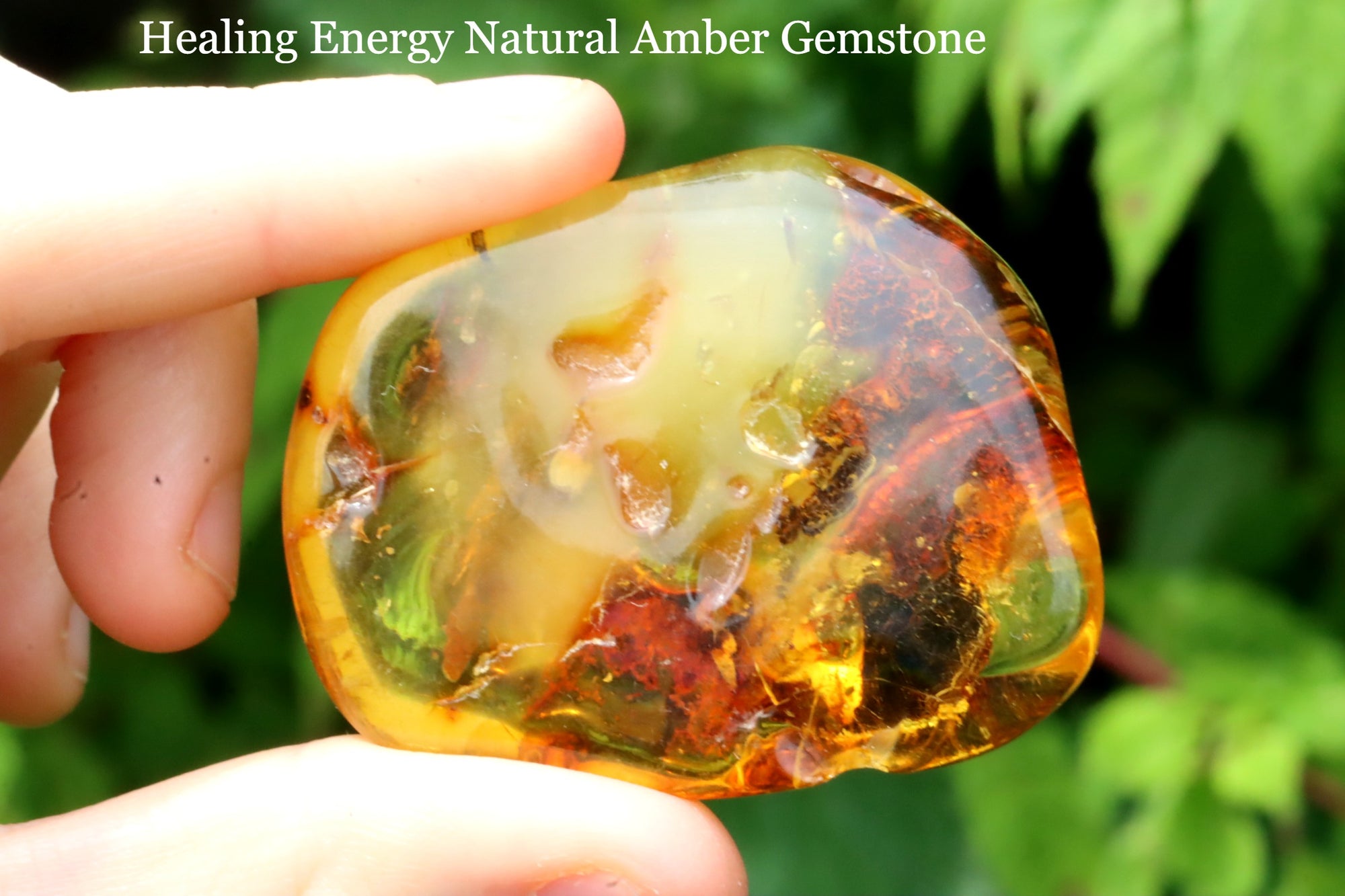 Healing Energy Amber Gemstone Natural Amber for Protection and Luck