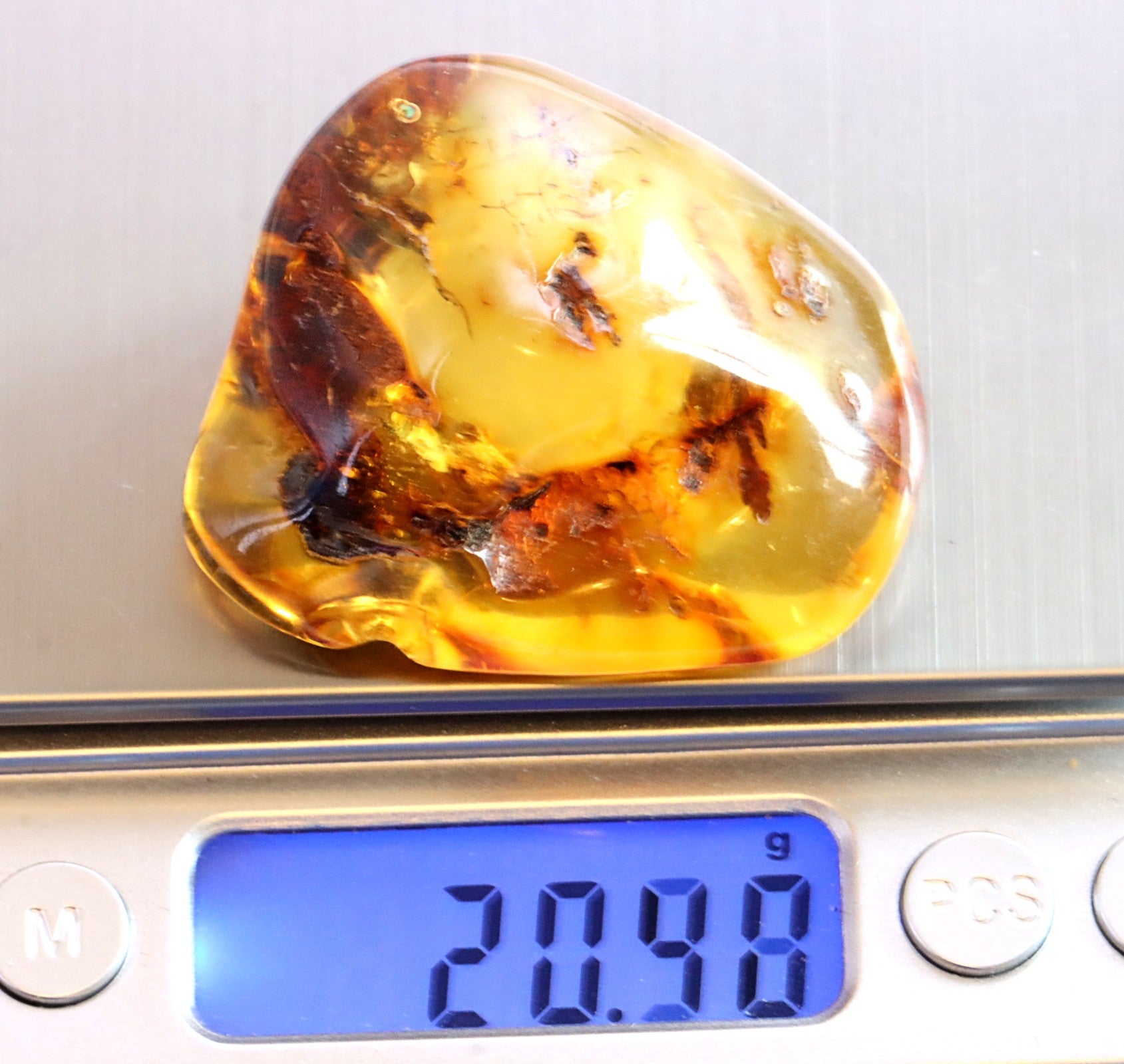 Healing Energy Amber Gemstone Natural Amber for Protection and Luck