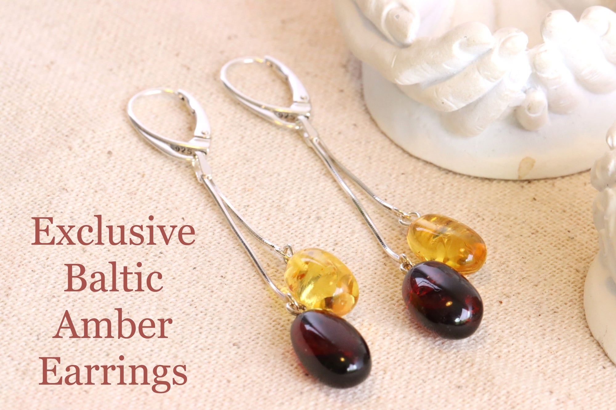 This Weeks Special Offer Dangle Amber Earrings