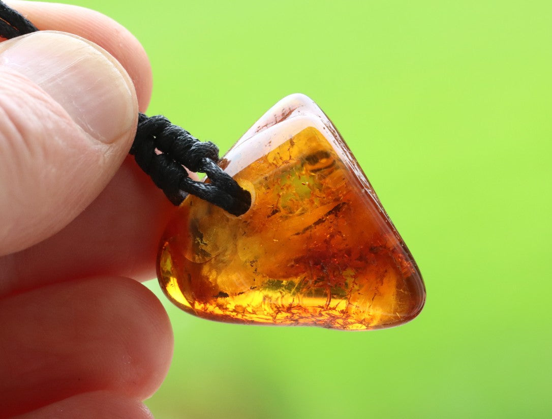 Natural Baltic Amber Amulet Pendant