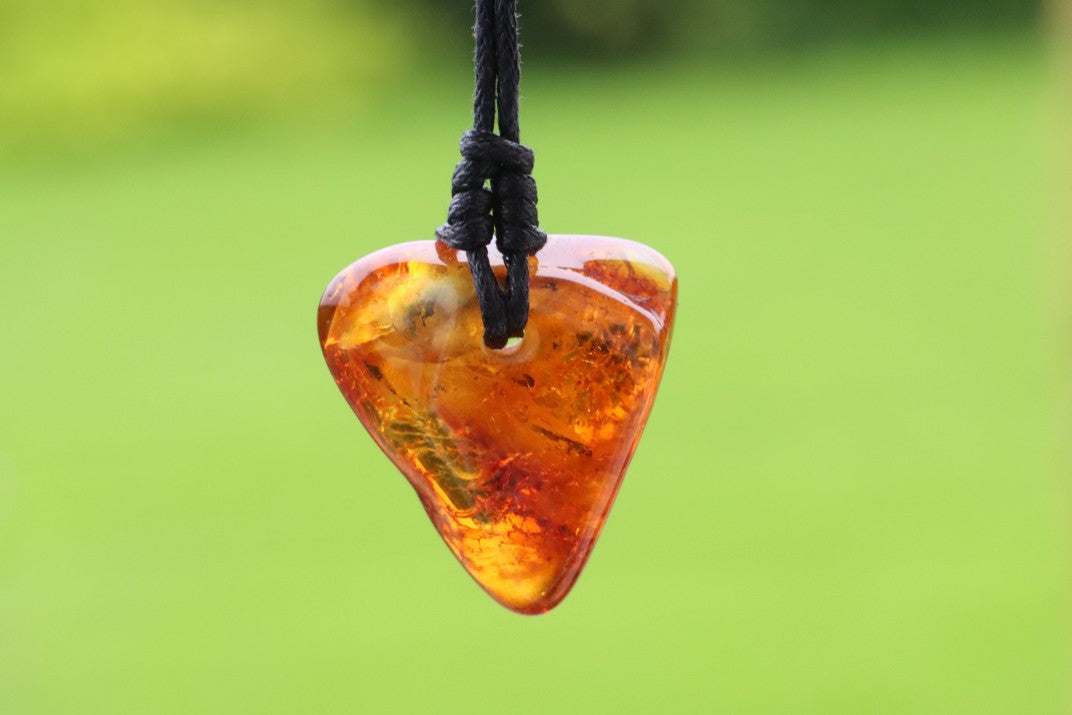 Natural Baltic Amber Amulet Pendant