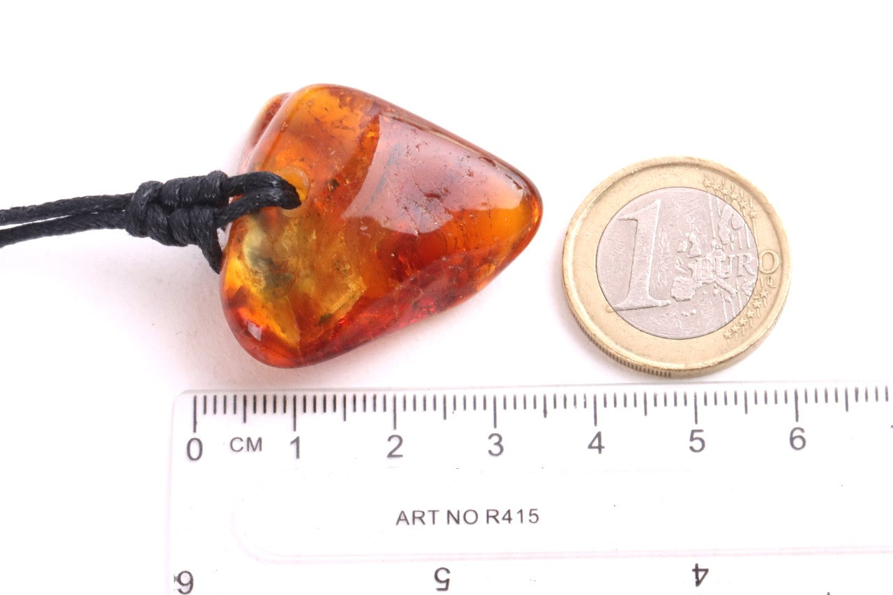 Natural Baltic Amber Amulet Pendant