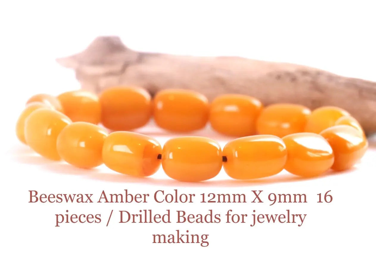 Grade AAA Quality Beeswax Amber Olive Bracelet