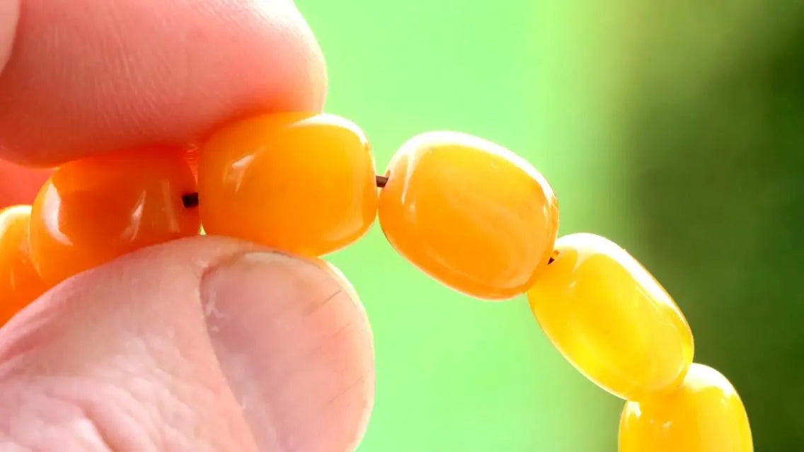 Grade AAA Quality Beeswax Amber Olive Bracelet