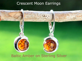 Silver Moon Earrings