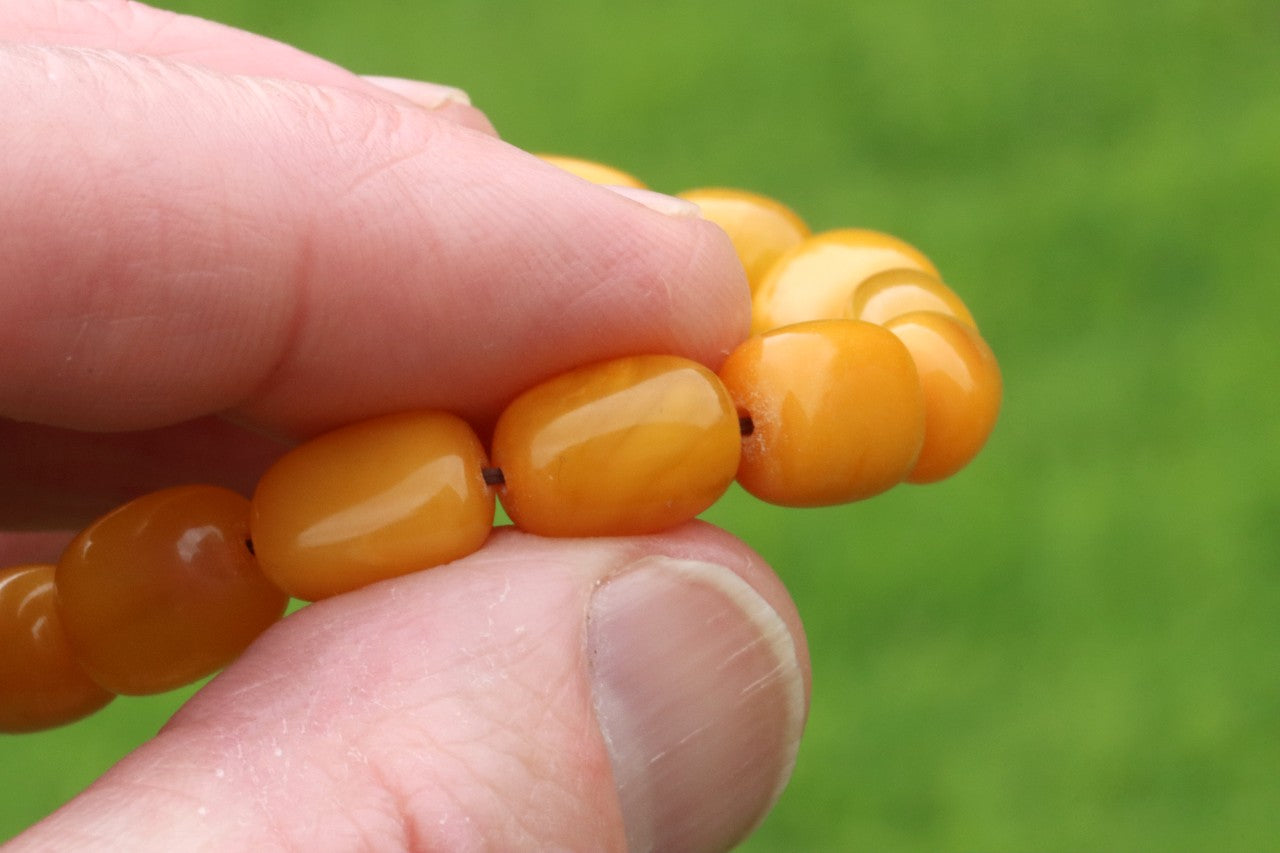Beeswax Amber Bracelet
