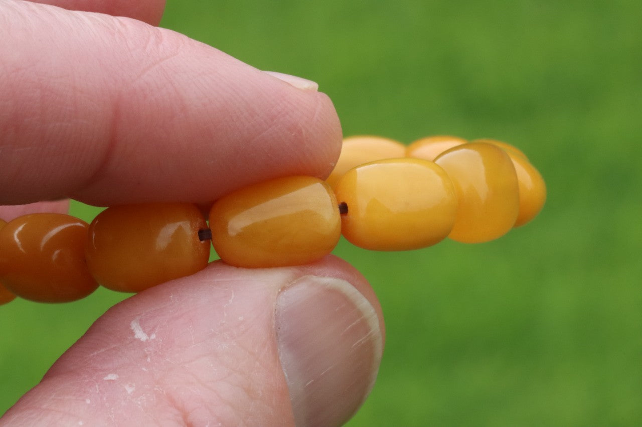 Beeswax Amber Bracelet