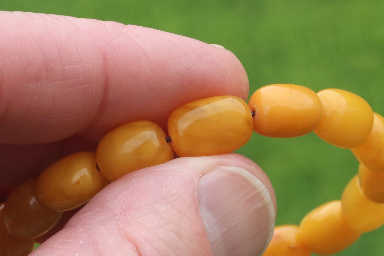 Beeswax Amber Bracelet
