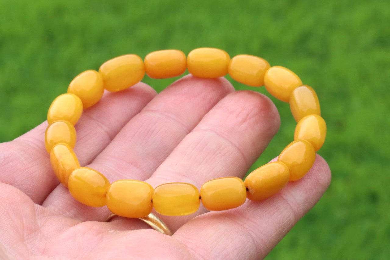 Beeswax Amber Bracelet