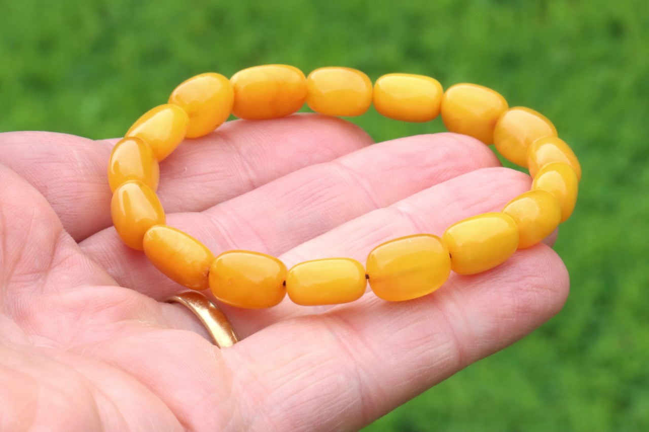 Beeswax Amber Bracelet