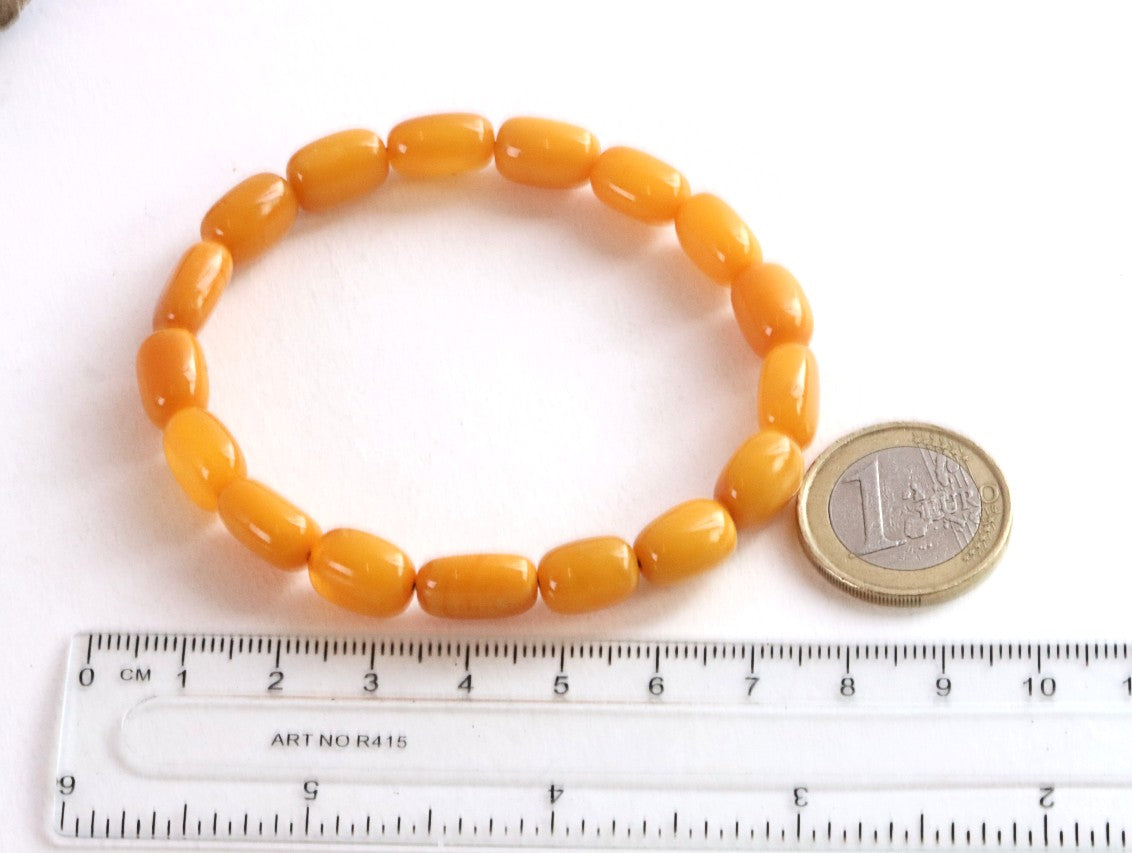 Beeswax Amber Bracelet