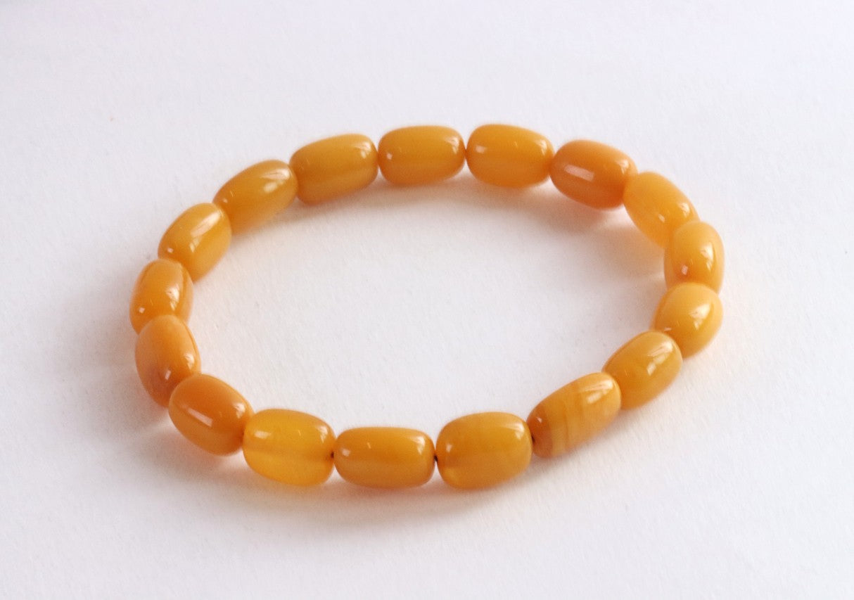 Beeswax Amber Bracelet
