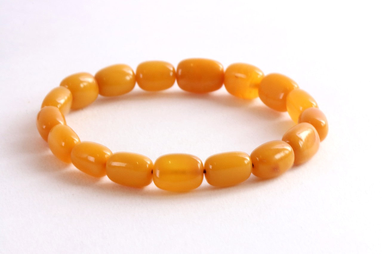 Beeswax Amber Bracelet