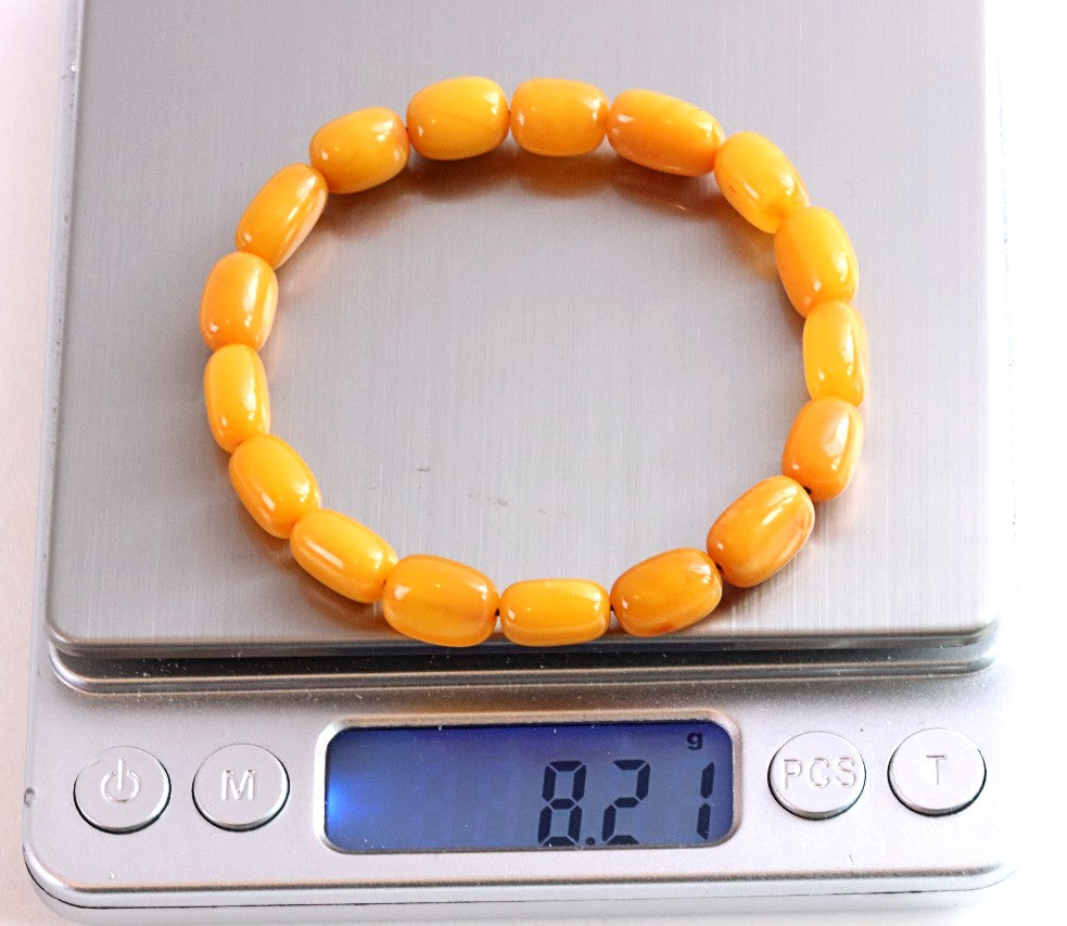 Beeswax Amber Bracelet