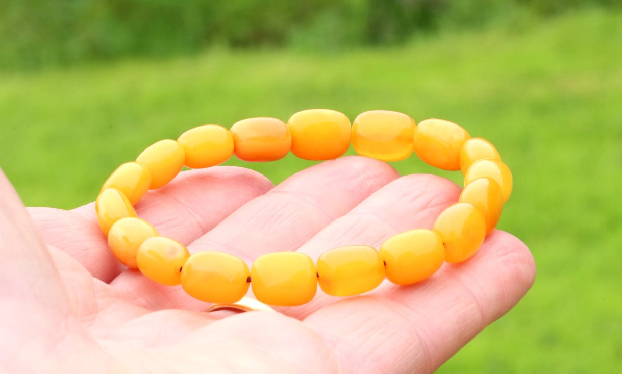 Beeswax Amber Bracelet