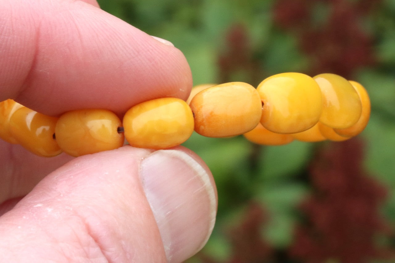 Beeswax Amber Bracelet