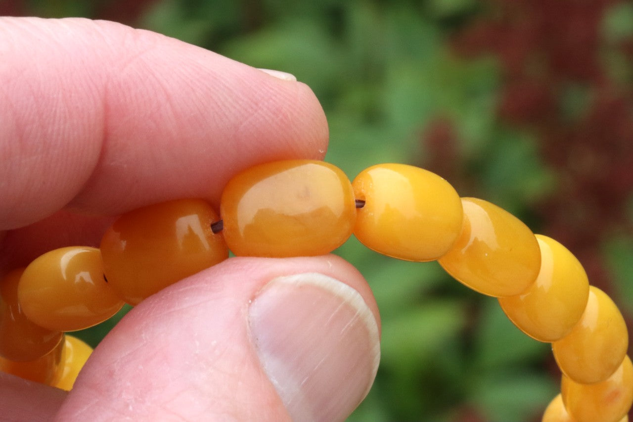 Beeswax Amber Bracelet
