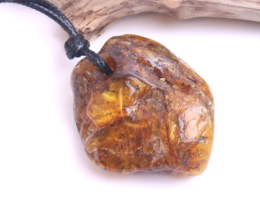Large Amber Amulet Pendant