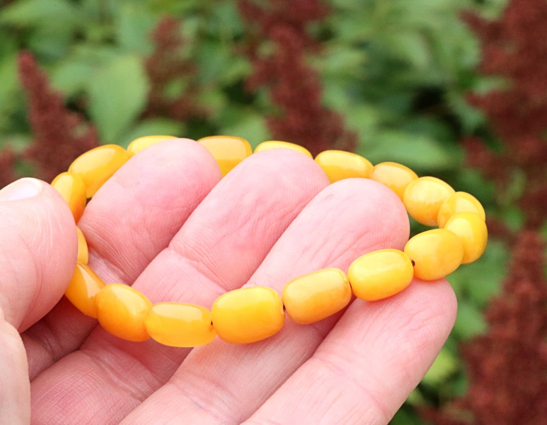 Beeswax Amber Bracelet
