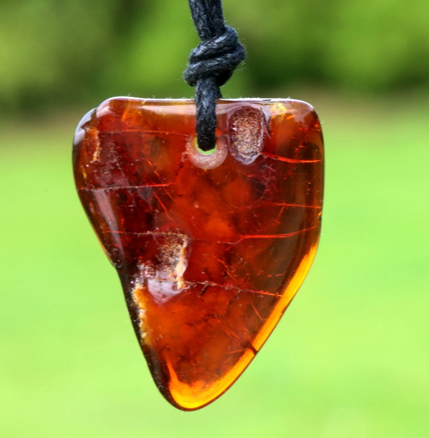 One-of-a-Kind Amber Amulet