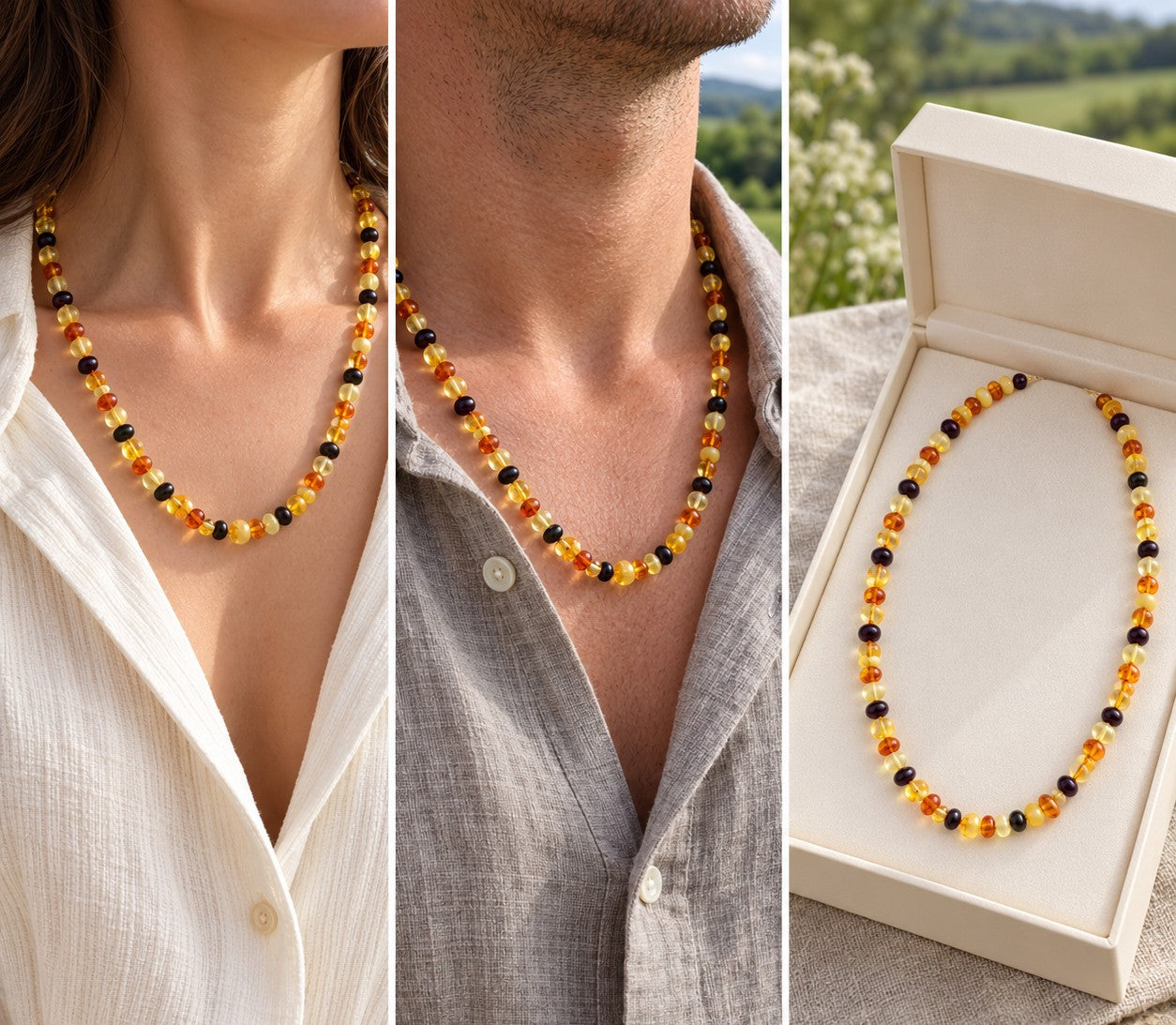 Amber Necklace Mixed
