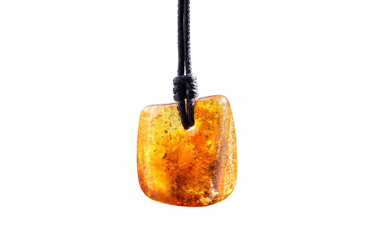 Natural Baltic Amber Amulet Pendant