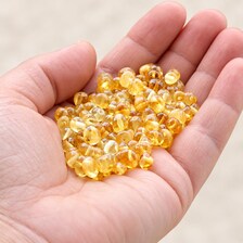 Genuine Light Honey Baltic Amber Drilled Beads