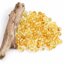 Genuine Light Honey Baltic Amber Drilled Beads