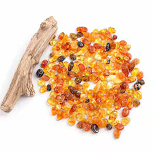 Baltic Amber Craft Beads 20g – Approx. 160 Drilled Flat Polished Beads 5mm × 4mm – Jewellery Making and DIY Supplies