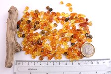 Baltic Amber Craft Beads 20g – Approx. 160 Drilled Flat Polished Beads 5mm × 4mm – Jewellery Making and DIY Supplies