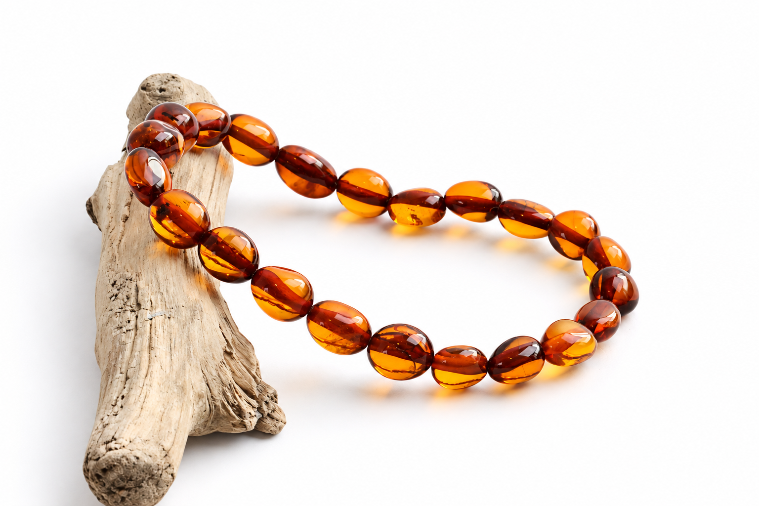 Cherry Bean Amber Bracelet