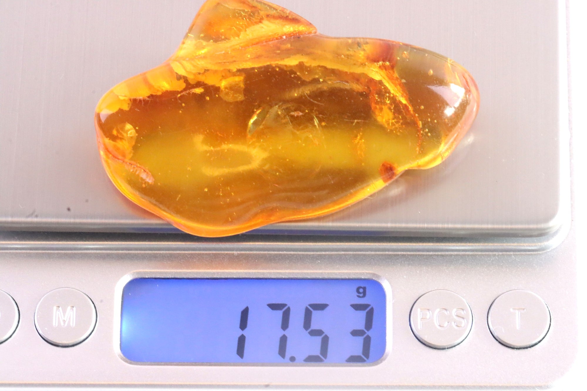 Special Offer 17.5g Natural Amber Gemstone for Protection and Luck