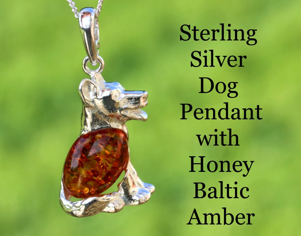 Sterling Silver Dog Pendant