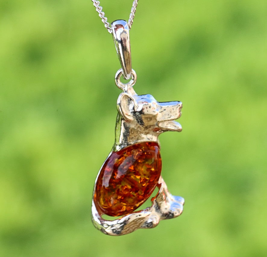 Sterling Silver Dog Pendant