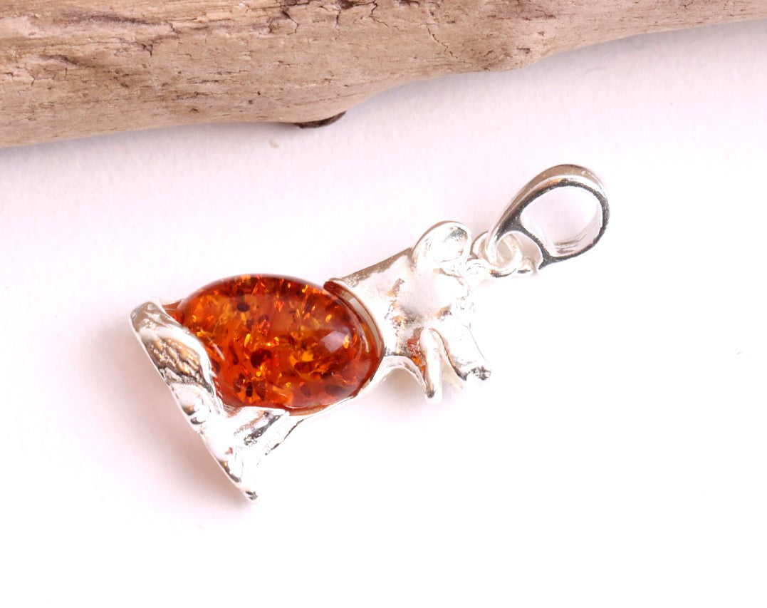 Sterling Silver Dog Pendant