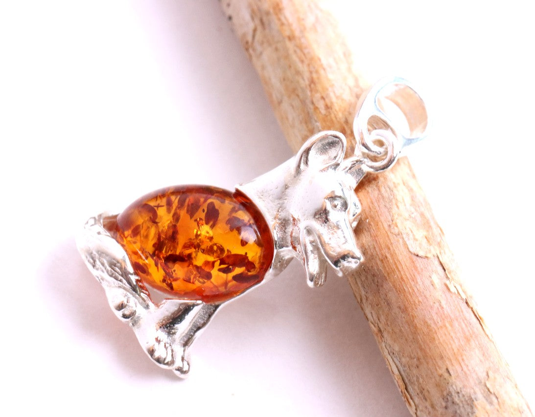 Sterling Silver Dog Pendant