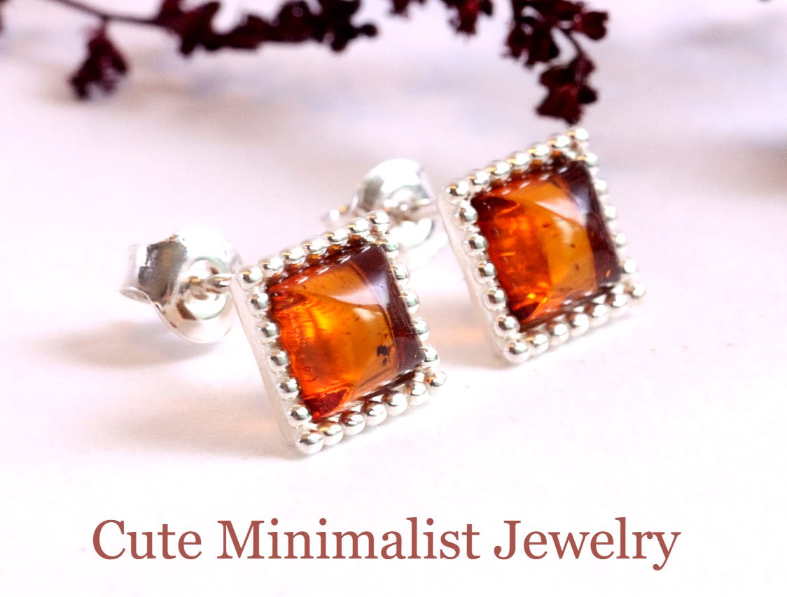 Square Stud Earrings