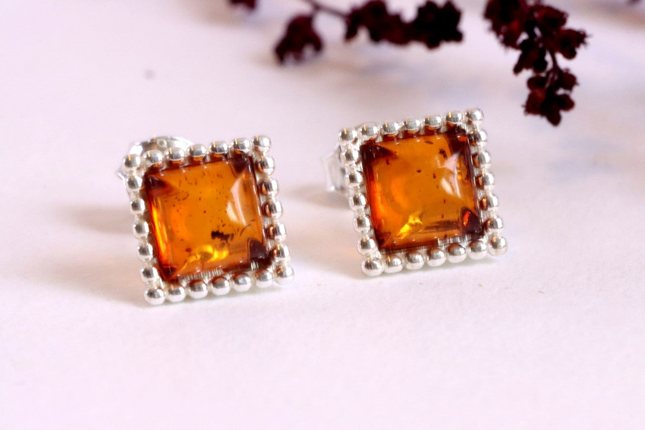 Square Stud Earrings