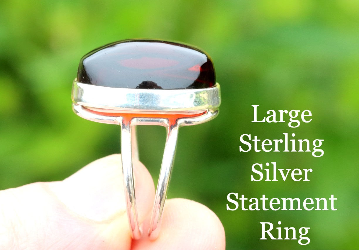 Oval Silver Ring