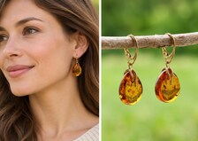 Elegant Gold Teardrop Earrings