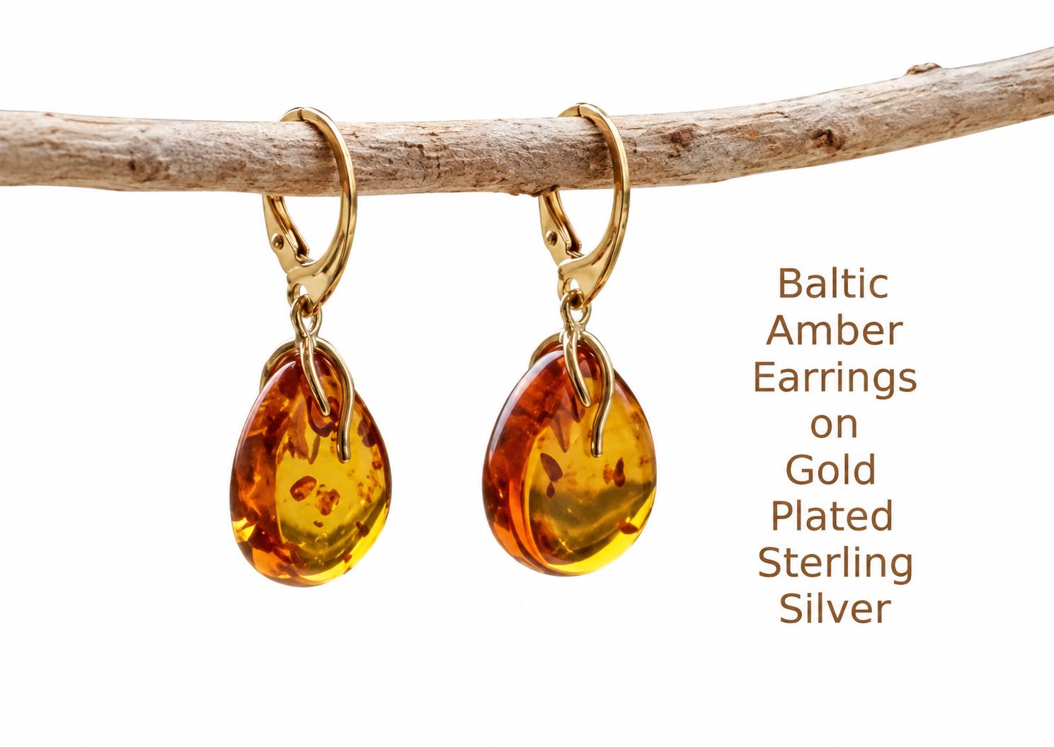 Elegant Gold Teardrop Earrings
