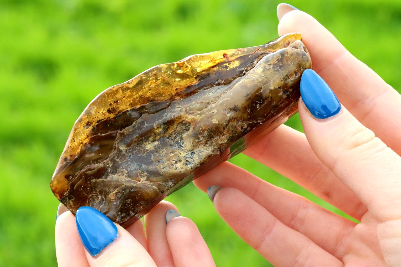 Large Baltic Amber Gem Natural Quirky Gemstone
