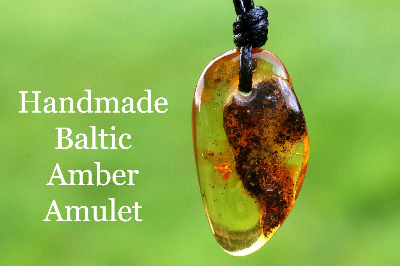 Amber Handmade Adjustable Cord Necklace