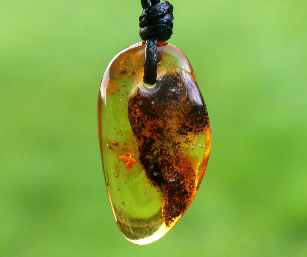 Amber Handmade Adjustable Cord Necklace