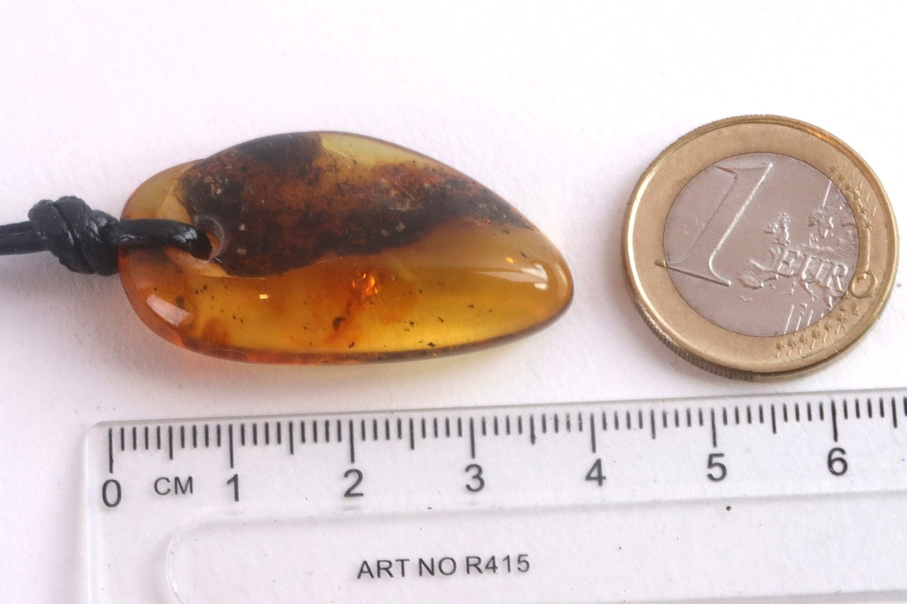 Amber Handmade Adjustable Cord Necklace