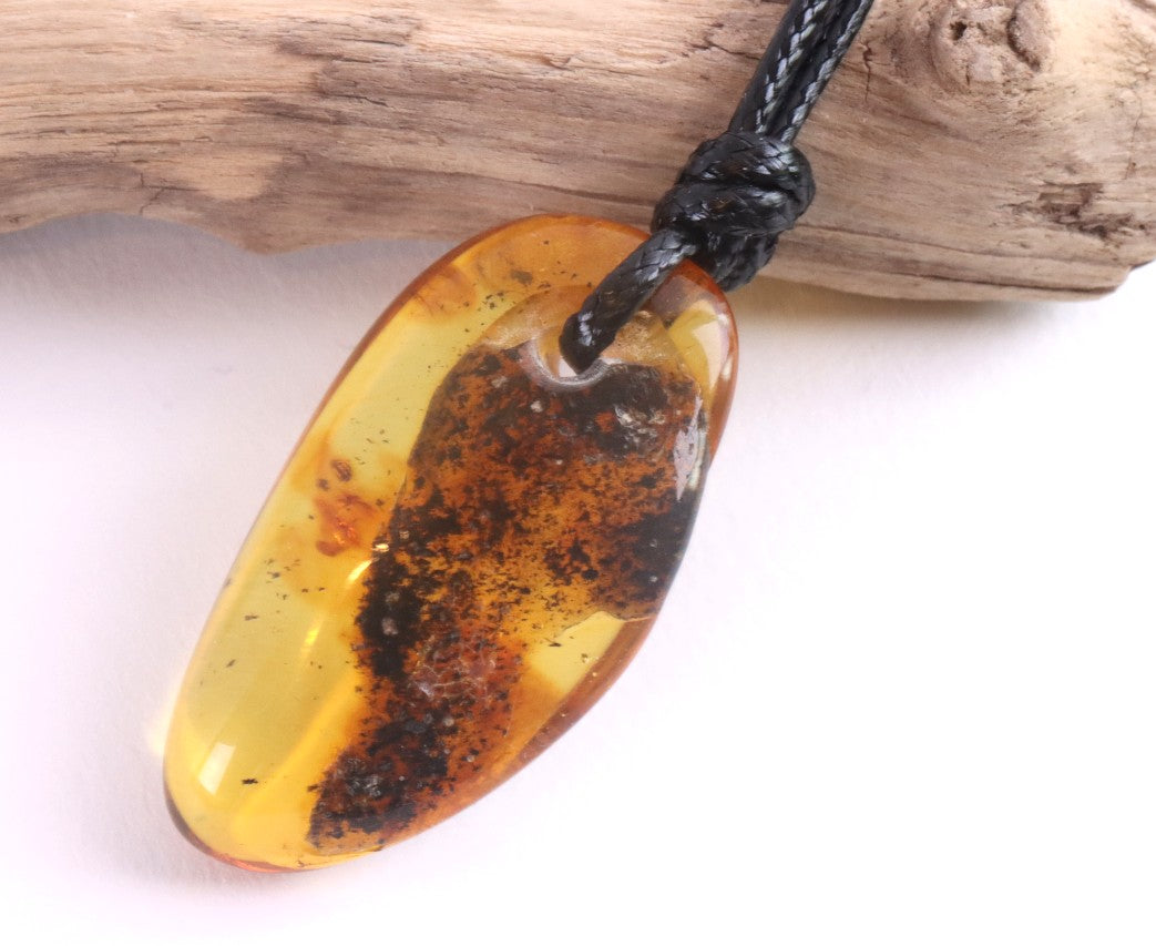 Amber Handmade Adjustable Cord Necklace