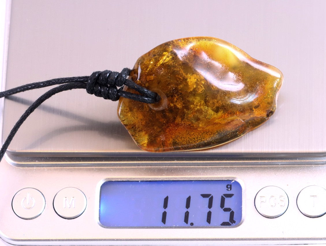 Handmade One-of-a-Kind Large Natural Amber Amulet