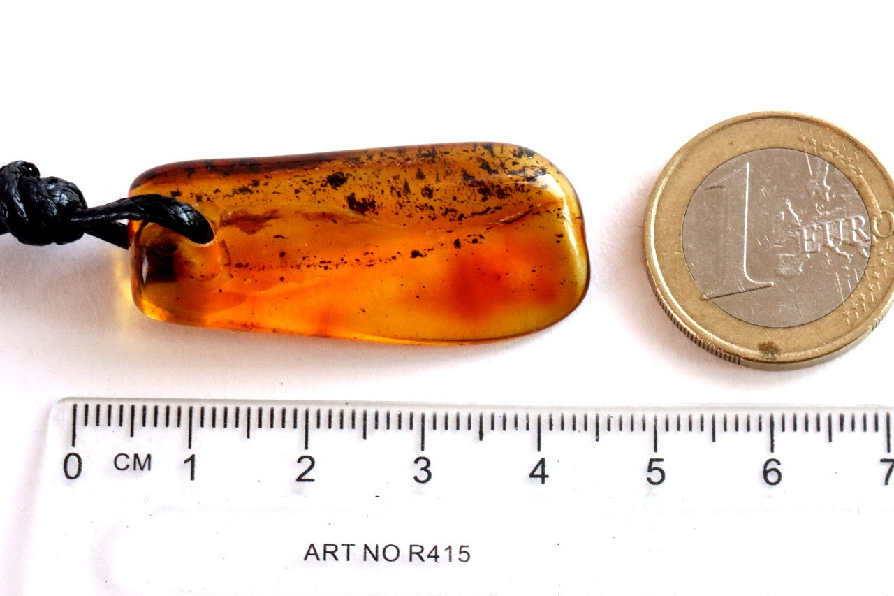 Natural Baltic Amber Amulet Pendant