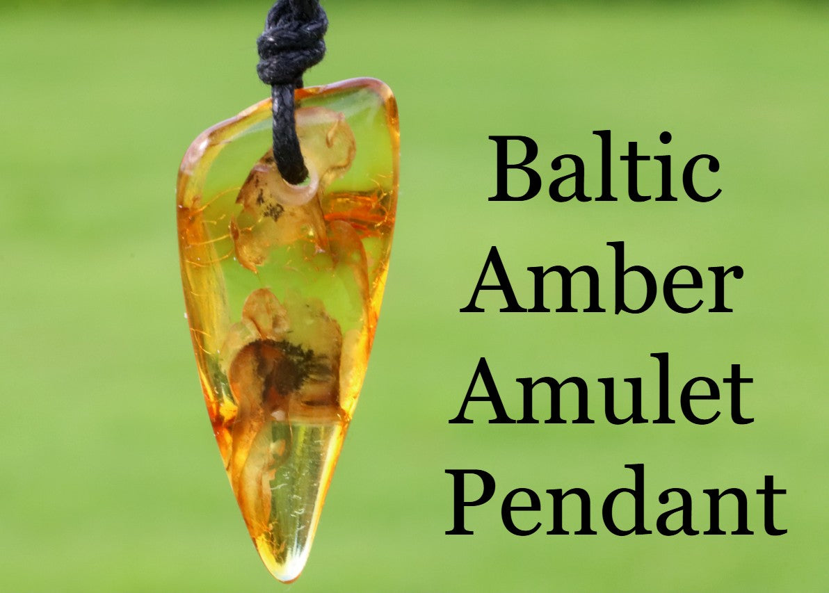 Baltic Amber Amulet Pendant